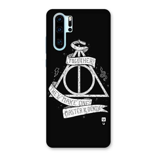 White Ribbon Back Case for Huawei P30 Pro