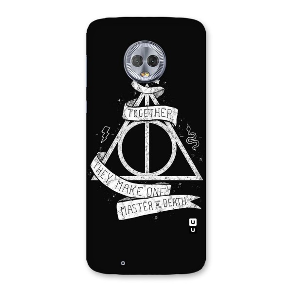 White Ribbon Back Case for Moto G6