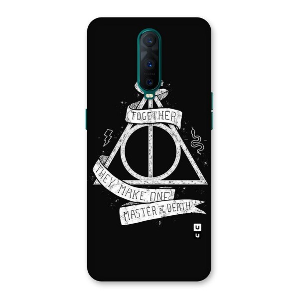 White Ribbon Back Case for Oppo R17 Pro