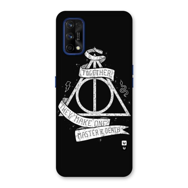 White Ribbon Back Case for Realme 7 Pro