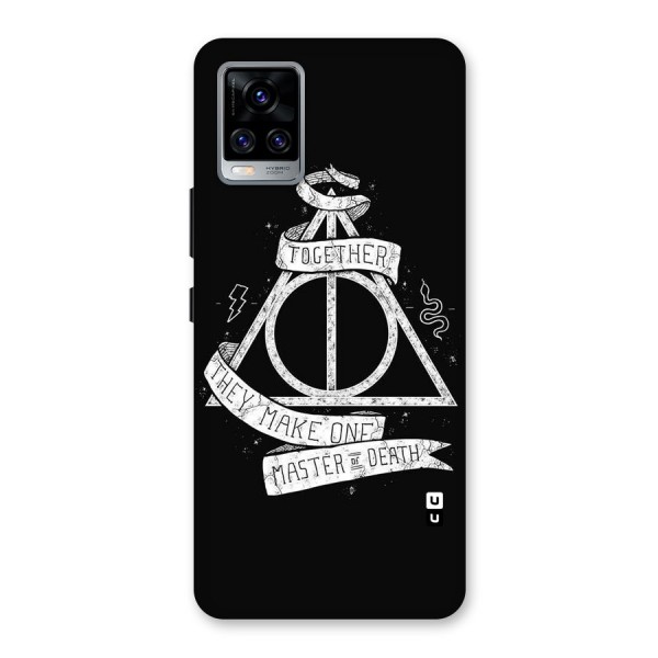 White Ribbon Back Case for Vivo V20 Pro