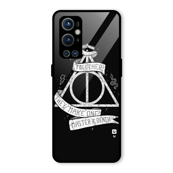 White Ribbon Glass Back Case for OnePlus 9 Pro