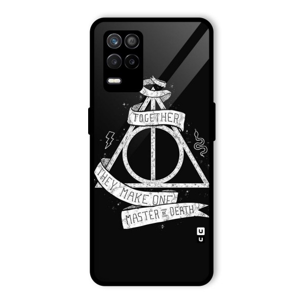 White Ribbon Glass Back Case for Realme 9 5G