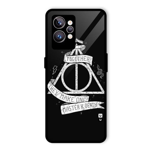 White Ribbon Glass Back Case for Realme GT2 Pro