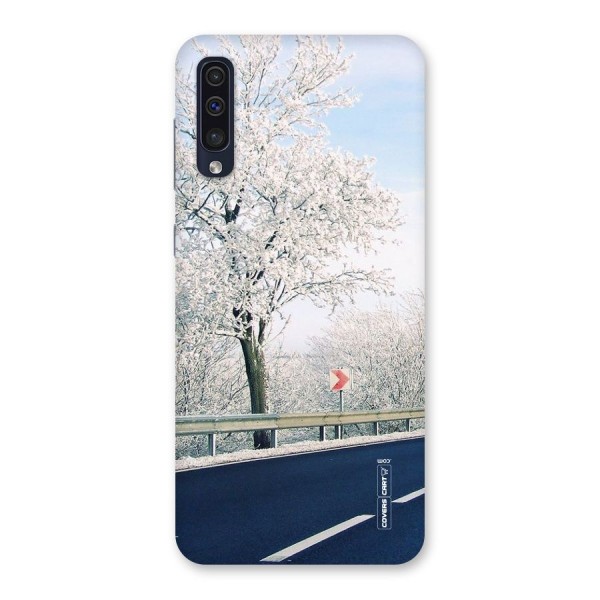 White Snow Tree Back Case for Galaxy A50