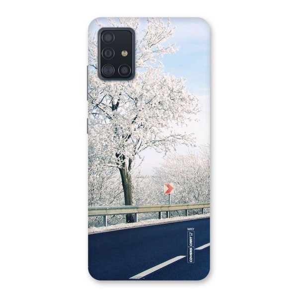 White Snow Tree Back Case for Galaxy A51