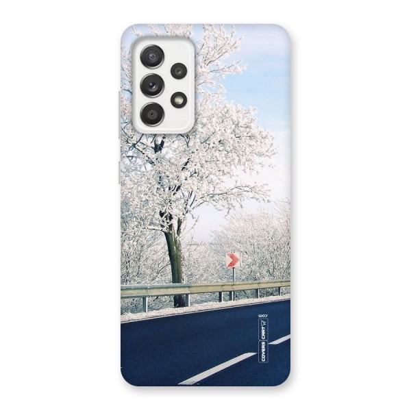 White Snow Tree Back Case for Galaxy A52