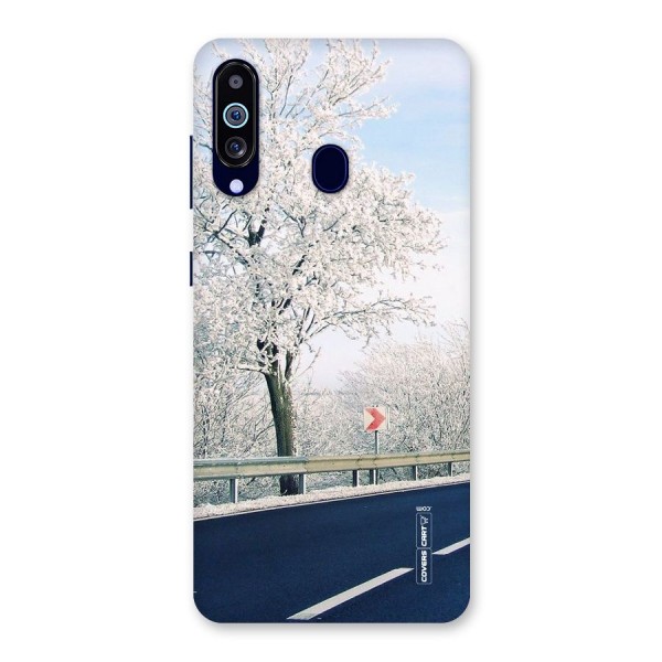 White Snow Tree Back Case for Galaxy A60