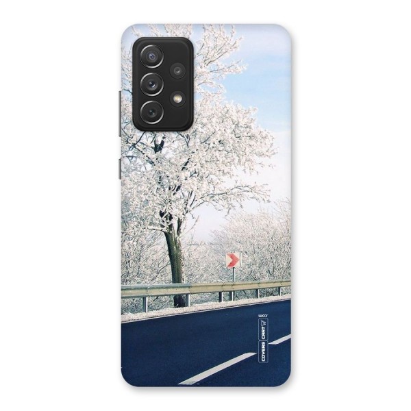 White Snow Tree Back Case for Galaxy A72