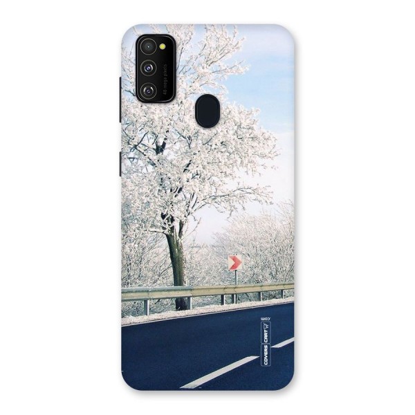 White Snow Tree Back Case for Galaxy M21