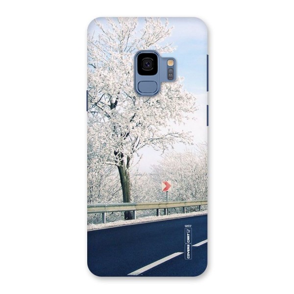 White Snow Tree Back Case for Galaxy S9