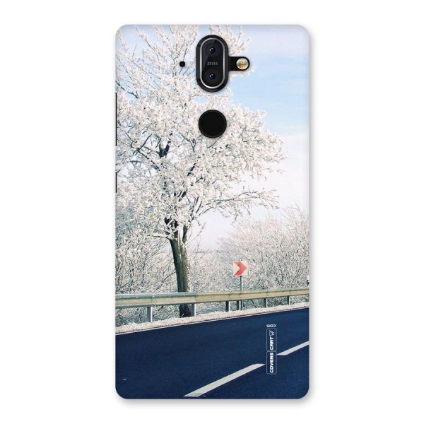 White Snow Tree Back Case for Nokia 8 Sirocco