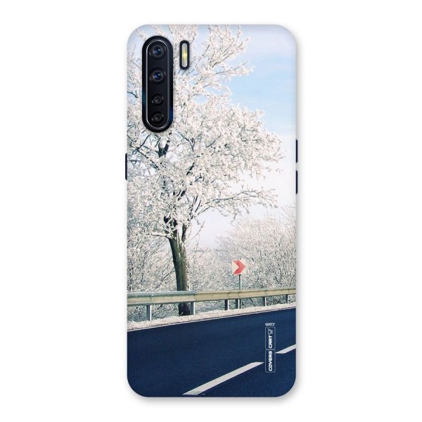 White Snow Tree Back Case for Oppo F15