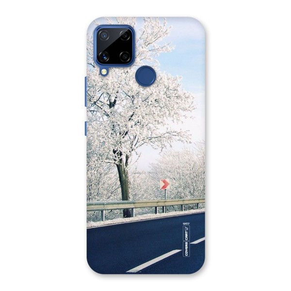 White Snow Tree Back Case for Realme C12