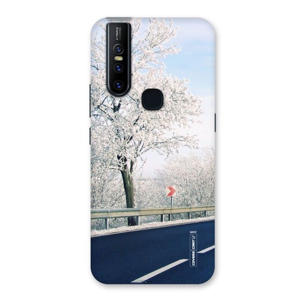 White Snow Tree Back Case for Vivo V15