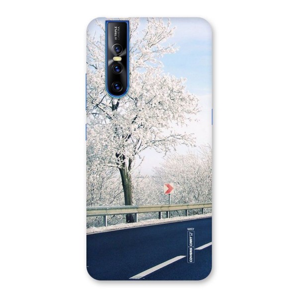 White Snow Tree Back Case for Vivo V15 Pro