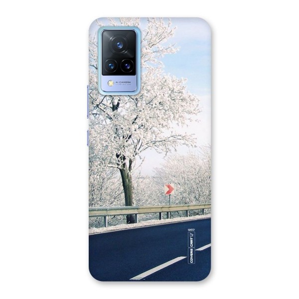 White Snow Tree Back Case for Vivo V21 5G