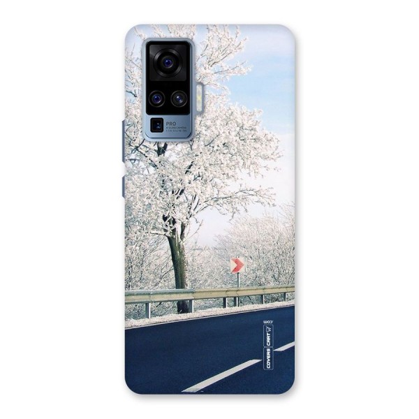 White Snow Tree Back Case for Vivo X50 Pro