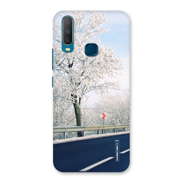 White Snow Tree Back Case for Vivo Y12