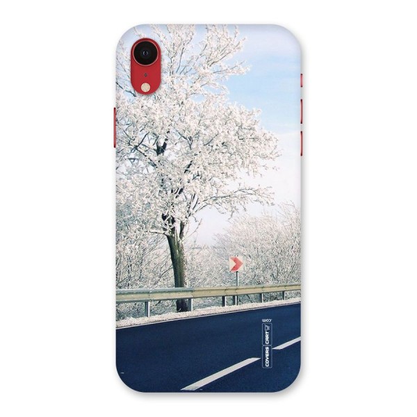 White Snow Tree Back Case for iPhone XR