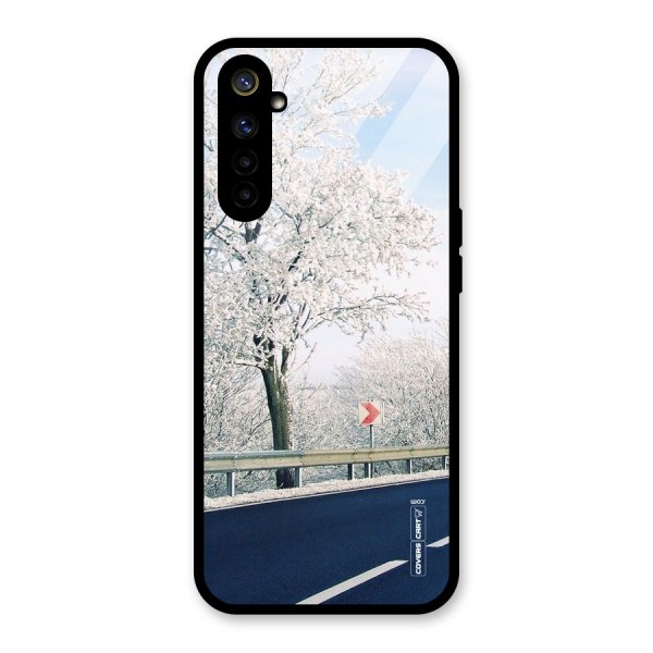 White Snow Tree Glass Back Case for Realme 6i