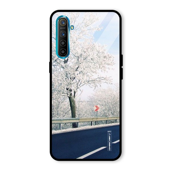 White Snow Tree Glass Back Case for Realme XT