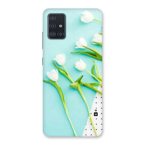 White Tulips Back Case for Galaxy A51