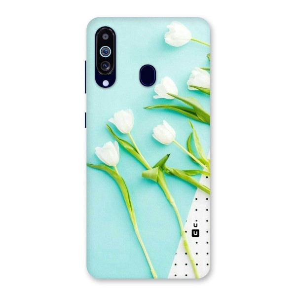 White Tulips Back Case for Galaxy A60