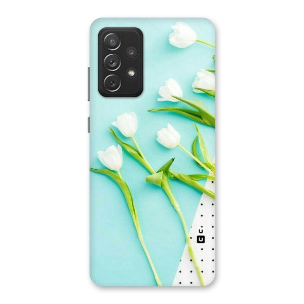 White Tulips Back Case for Galaxy A72