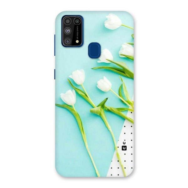 White Tulips Back Case for Galaxy F41