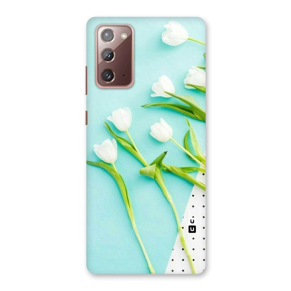 White Tulips Back Case for Galaxy Note 20