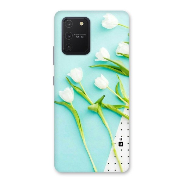 White Tulips Back Case for Galaxy S10 Lite