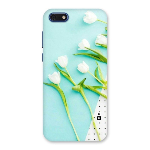 White Tulips Back Case for Honor 7s