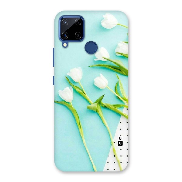 White Tulips Back Case for Realme C12