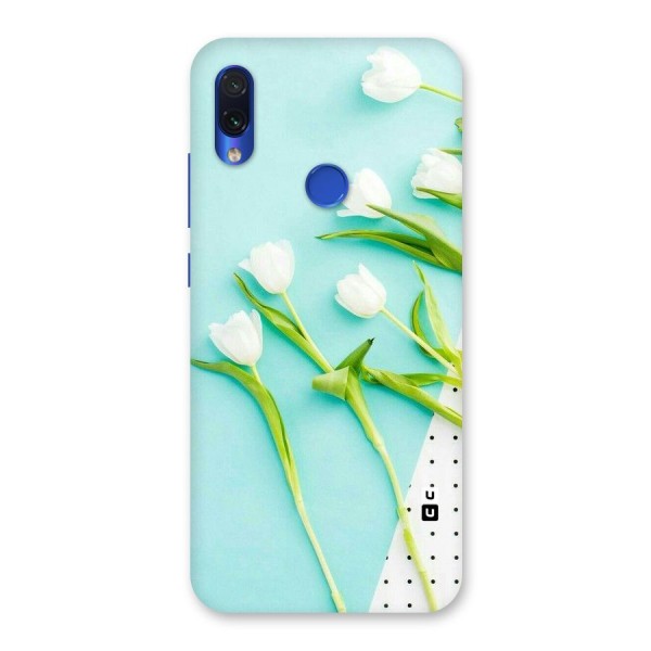 White Tulips Back Case for Redmi Note 7