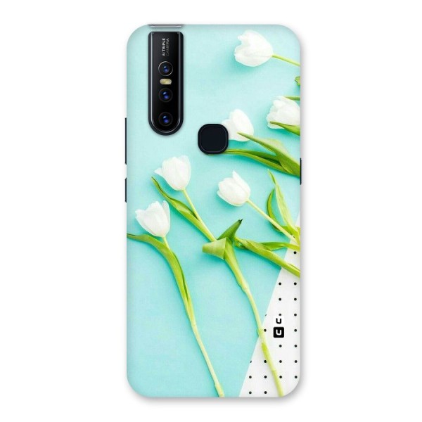 White Tulips Back Case for Vivo V15