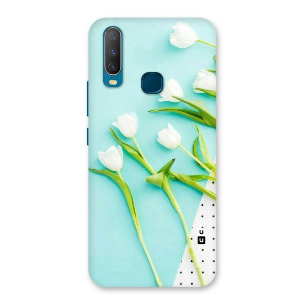 White Tulips Back Case for Vivo Y12