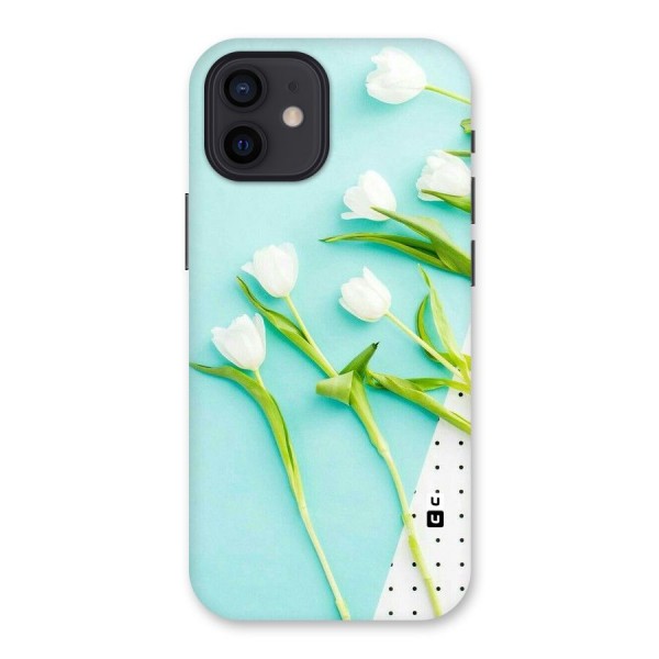 White Tulips Back Case for iPhone 12