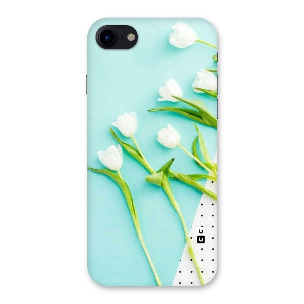 White Tulips Back Case for iPhone SE 2020