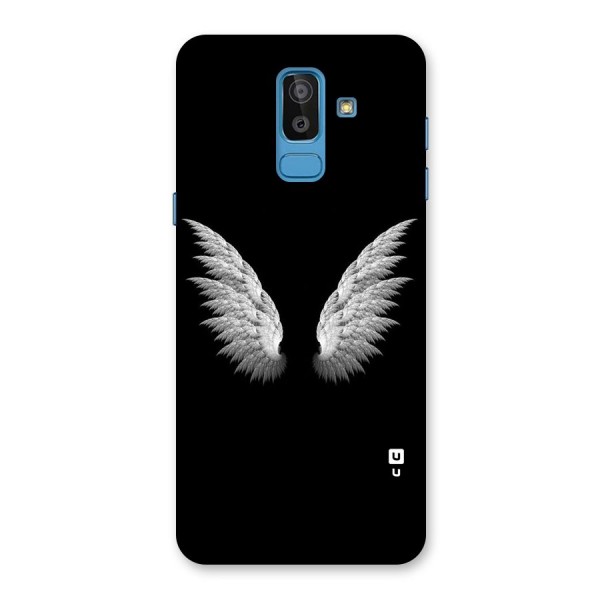 White Wings Back Case for Galaxy J8