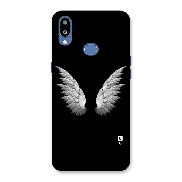 White Wings Back Case for Galaxy M01s