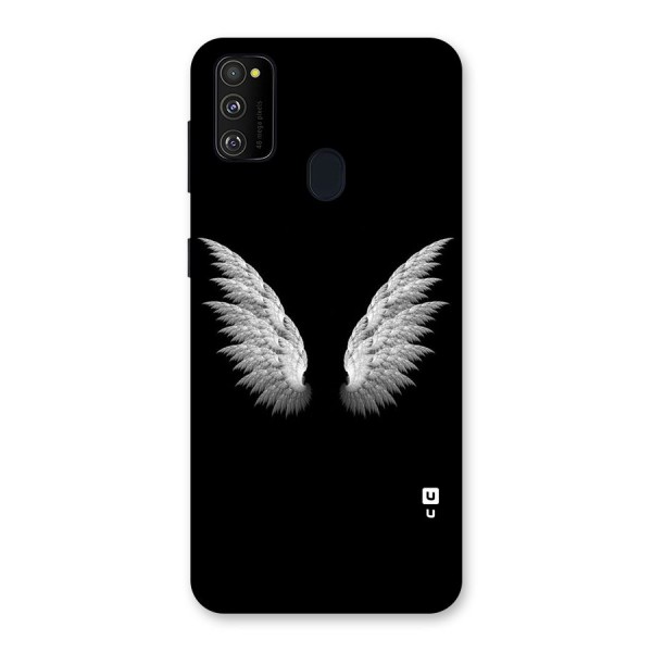 White Wings Back Case for Galaxy M21