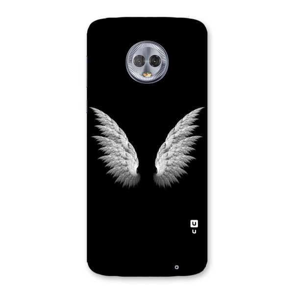 White Wings Back Case for Moto G6 Plus