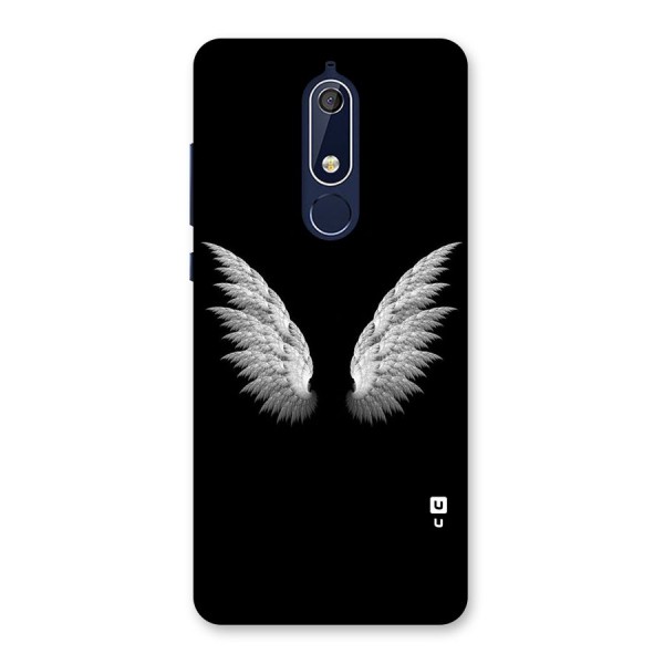 White Wings Back Case for Nokia 5.1