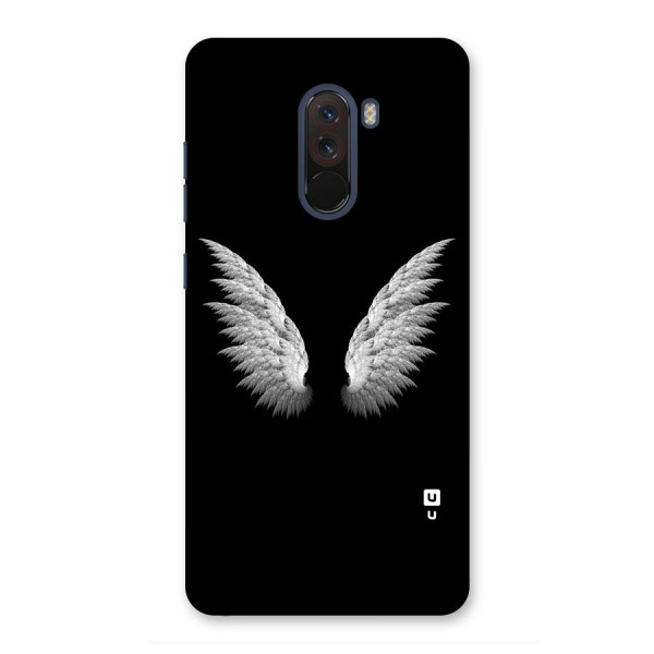 White Wings Back Case for Poco F1