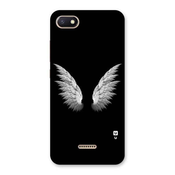 White Wings Back Case for Redmi 6A