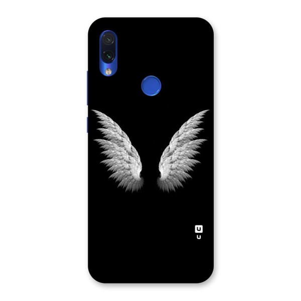 White Wings Back Case for Redmi Note 7