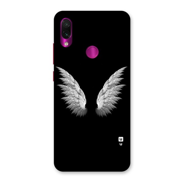 White Wings Back Case for Redmi Note 7 Pro