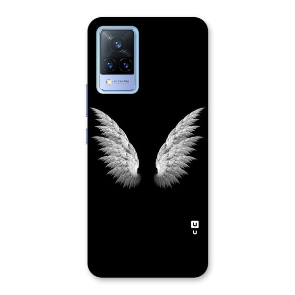 White Wings Back Case for Vivo V21 5G