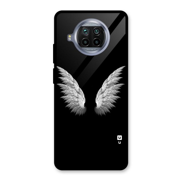 White Wings Glass Back Case for Mi 10i